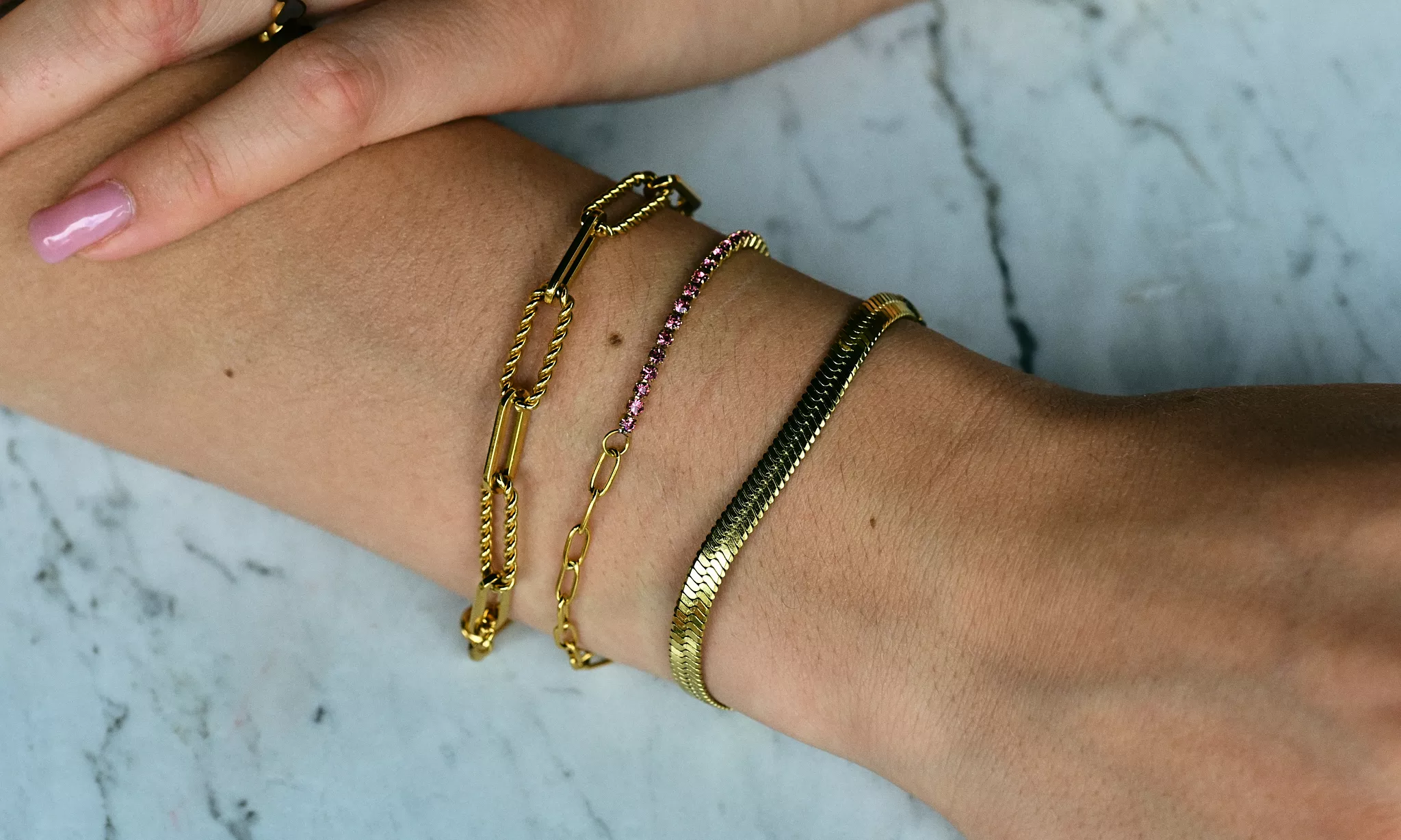 Grote schakel armband