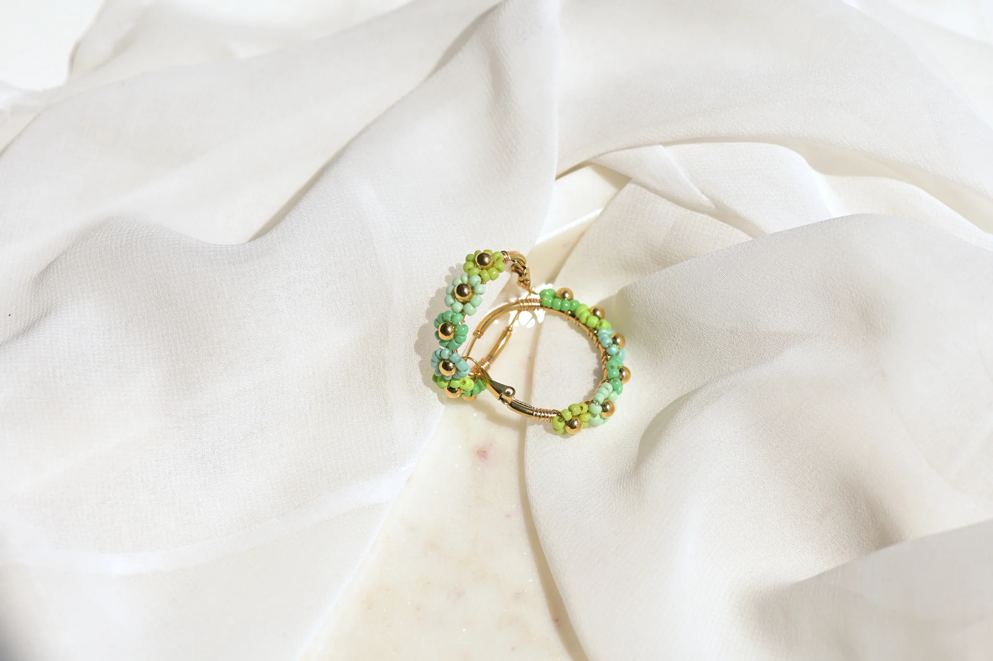 Creool met groene bloemen