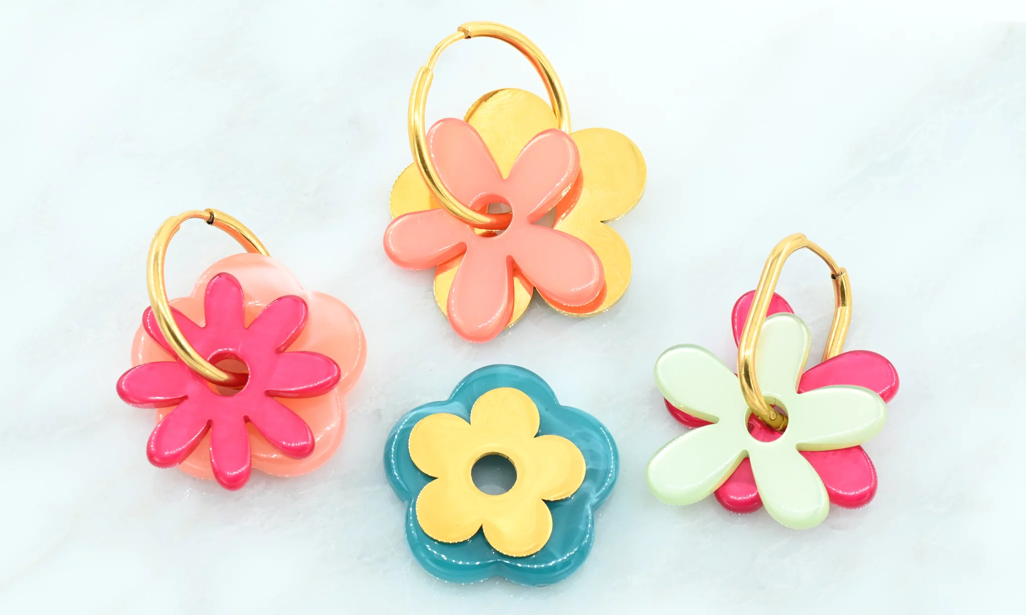 Flower Power Oorbellen