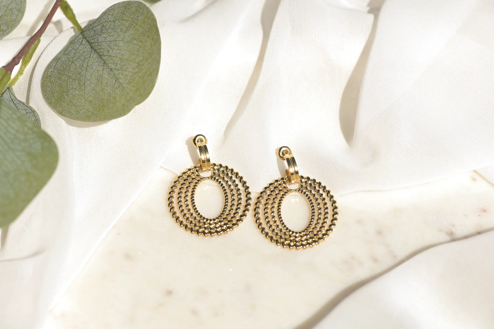 Oorbel met 4 ringen