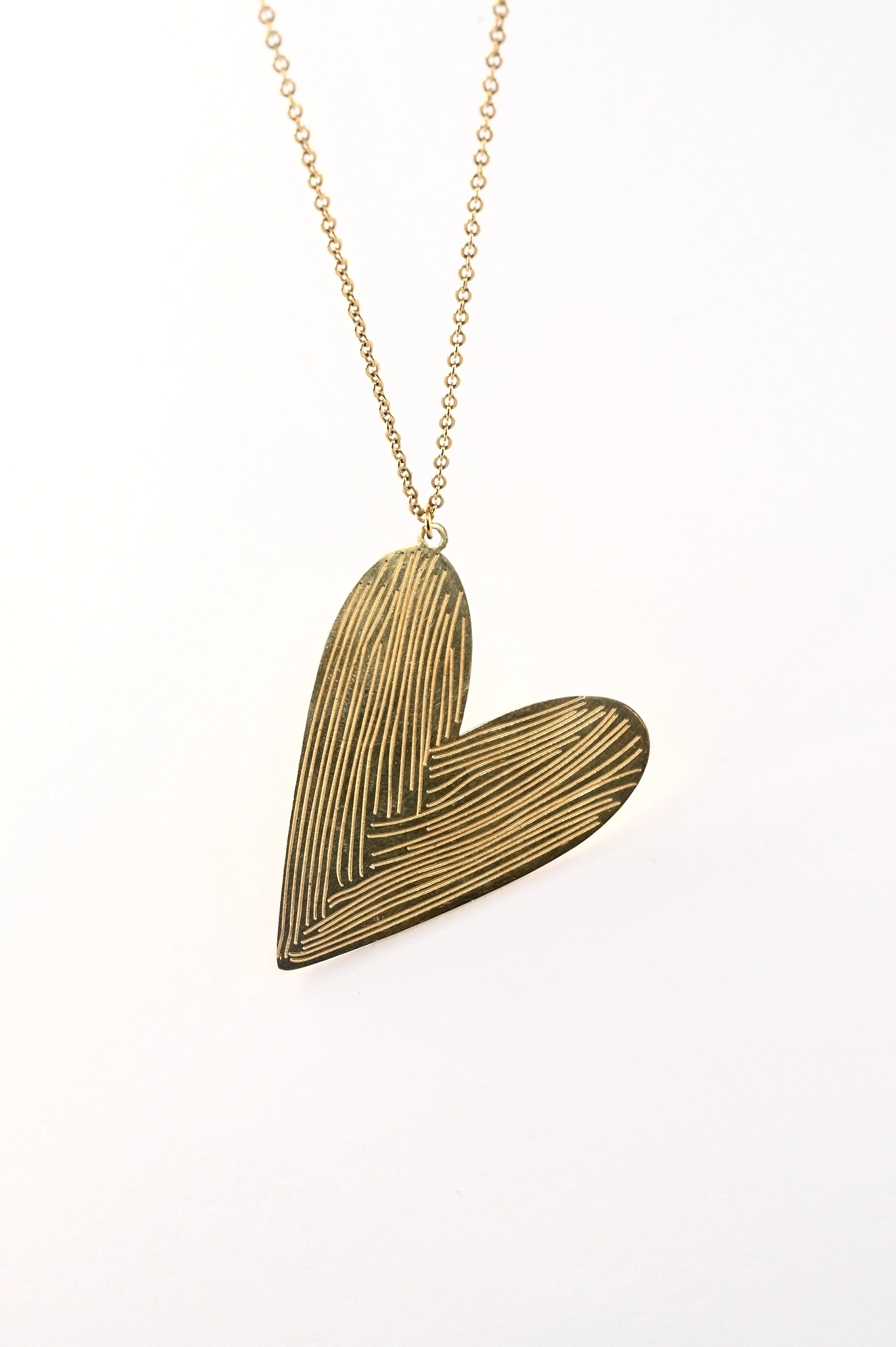 Lange ketting met hart