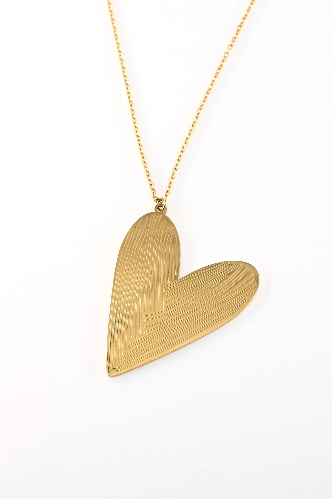 Lange ketting met hart